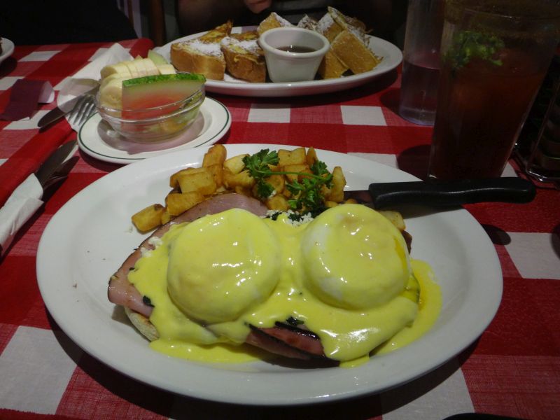 Erst jetzt habe ich begriffen, dass sich das Wort "Brunch" aus "Breakfast" und "Lunch" zusammensetzt    